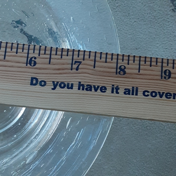 Seeded Glass, Clear,  Footed,  Contemporary Bowl - Picture 7 of 8